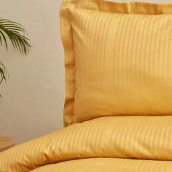 Karaca Bettwäsche-Home Uniq 100% Baumwolle Satin Einzel Bettbezug Set, Senf Senf01