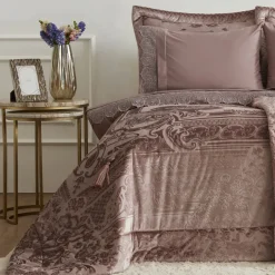 Karaca Hochzeitspakete-Home Valeria Queen 8-teiliges Geschenkset für Paare Altrosa Staubıge Rose