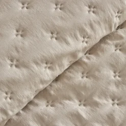 Karaca Bettüberwürfe Set-Home Viona Doppelbett-Bettüberwurf-Set Beige Beıge01