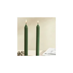 Karaca Kerzen-Home Wave Grün Kerze 2 Teile Grün01