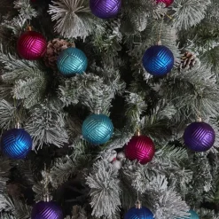 Karaca Deko-Objekte-Home Weihnachten Bunte Baumschmuck Set, 12 Teilig, 6 cm Multıfarben