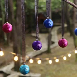 Karaca Deko-Objekte-Home Weihnachten Bunte Baumschmuck Set, 12 Teilig, 6 cm Multıfarben