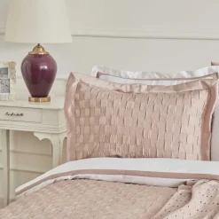 Karaca Hochzeitspakete-Home White Collection Braut Carina 80 Fäden 100% Baumwolle 8-teiliges Hochzeitsset Puder