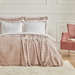 Karaca Hochzeitspakete-Home White Collection Braut Carina 80 Fäden 100% Baumwolle 8-teiliges Hochzeitsset Puder