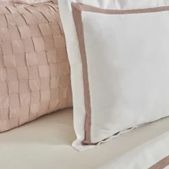 Karaca Hochzeitspakete-Home White Collection Braut Carina 80 Fäden 100% Baumwolle 8-teiliges Hochzeitsset Puder