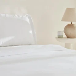 Karaca Bettwäsche-Home White Collection Felves King Size Bettwäscheset 100% Baumwolle Weiß 240x220 Cm Weıß01