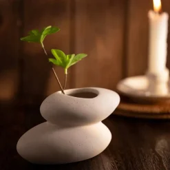 Karaca Vasen-Home Zenith Zweistufige Vase Natürlıch01