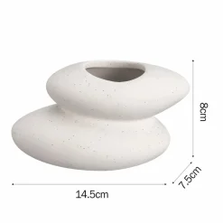 Karaca Vasen-Home Zenith Zweistufige Vase Natürlıch01