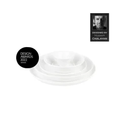 Karaca Tafelservice Für 6 Personen-Hussein Chalayan Digital 6-Teiliges Individuelles Fine Pearl Tafelservice Weıß01