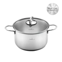 Karaca Stahltopf-Induktions Stahlpfanne für Muscheln 20 cm Farblös