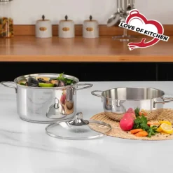 Karaca Stahltopf-Induktions Stahlpfanne für Muscheln 20 cm Farblös