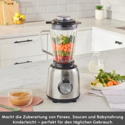 Karaca Smoothie Blender-1,5 L Glasbehälter Smoothie Blender Inox