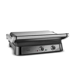 Karaca Toaster-Toastmate Grill 6 Scheiben Kapazität Zeit einstellbar Gusseisen Platte Grill und Toaster 2000W Inox