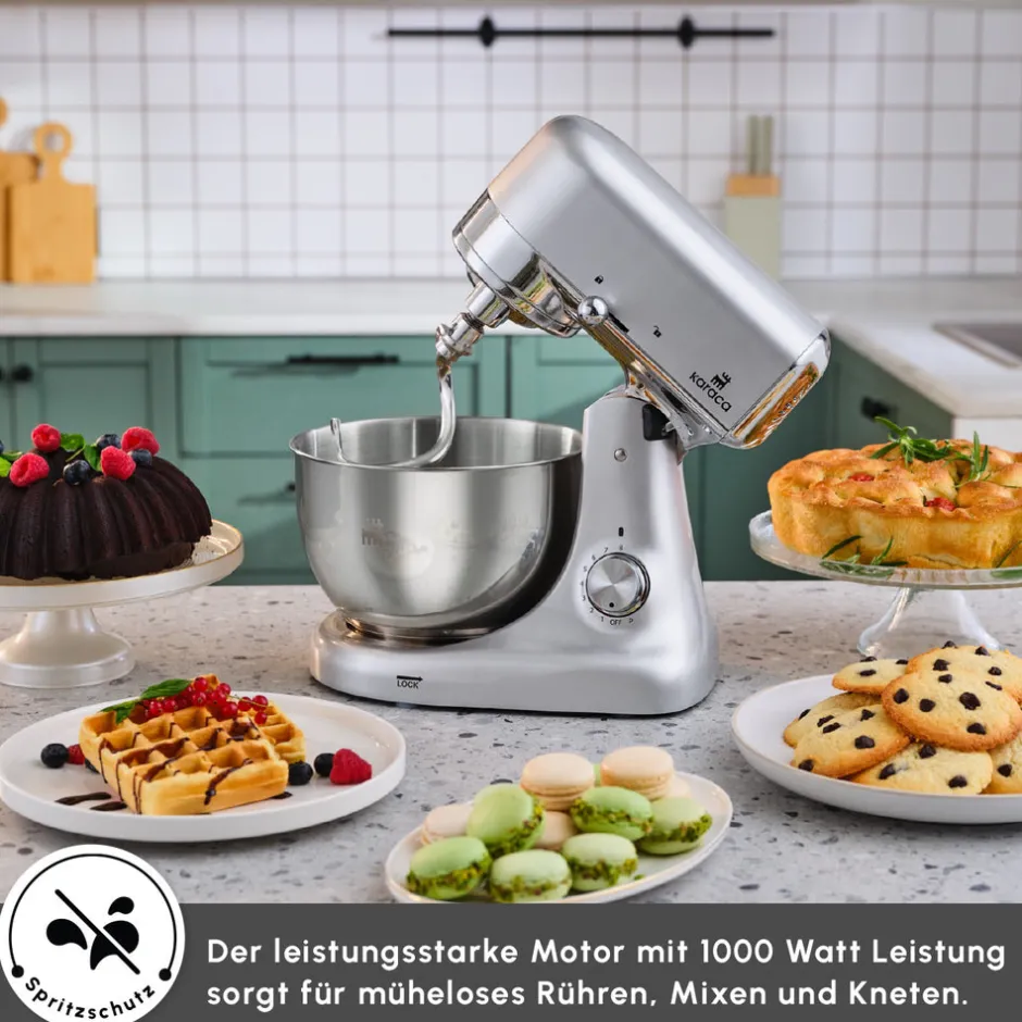 Karaca Küchenchef-Ironmax Guss-Standmixer Grau Grey
