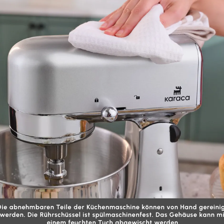 Karaca Küchenchef-Ironmax Guss-Standmixer Grau Grey
