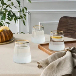 Karaca Wasserglas-Jasmine 420 Ml 3-teiliges Wassergläser Multıfarben