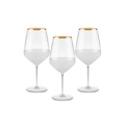 Karaca Weingläser & Kelchglas-Jasmine 490 ml 3-teiliges Kelchglas-Set Multıfarben