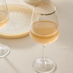 Karaca Weingläser & Kelchglas-Jasmine 490 ml 3-teiliges Kelchglas-Set Multıfarben