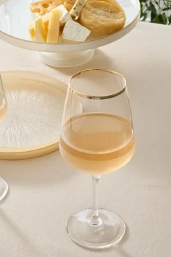 Karaca Weingläser & Kelchglas-Jasmine 490 ml 3-teiliges Kelchglas-Set Multıfarben