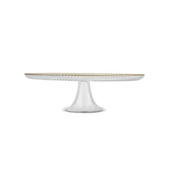 Karaca Kuchenplatte-Jest Rim 6-Person Cake Platter Set, 7 Pieces, Gold