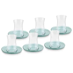 Karaca Teegläser Sets-Juliet Grün 6-Personen-Teeset Yeşil