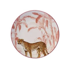 Karaca Frühstücksgeschirr|Kuchenplatte-Jungle 6 Teiliges Dessertteller Set 22 cm Multıfarben