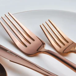Karaca Bestecksets Für 12 Personen-Jupiter 60 Teile 12 Person Boxed Cutlery Set Rosegold