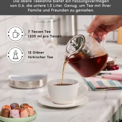 Karaca Teekannen-Kelly Glas Teekanne Farblös