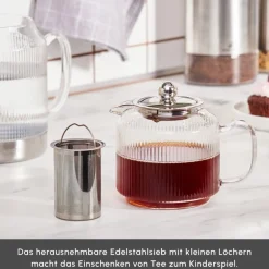 Karaca Teekannen-Kelly XL Glas-Teekanne Farblös