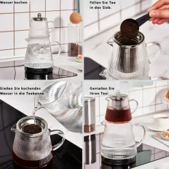 Karaca Teekannen-Keops Glas-Teekanne Farblös