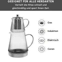 Karaca Teekannen-Keops Glas-Teekanne Farblös