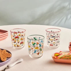 Karaca Wasserglas-Kids 3-Teiliges Glasbecher-Set Für Jungen