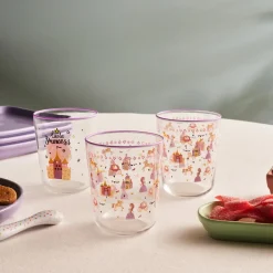 Karaca Wasserglas-Kids 3-Teiliges Glasbecher-Set Für Mädchen, Rosa