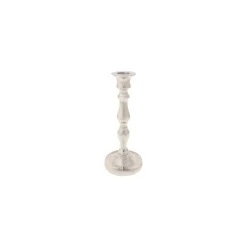 Karaca Kerzenständer-Lara Kerzenhalter 2-teiliges Set 22,75 cm Silber Sılber