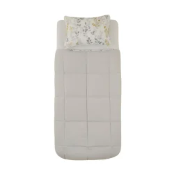 Karaca Bettwäsche-Leaf Graues Einzel Comforter Set 155x220+50x70 Grau02