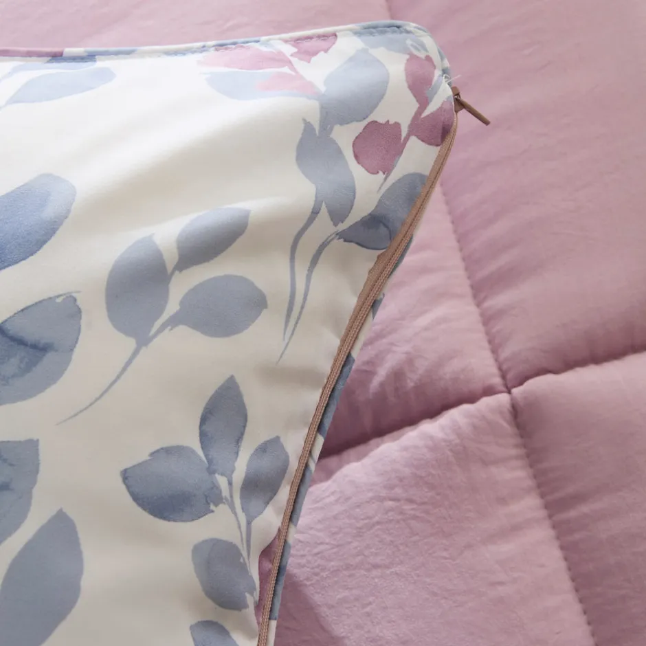 Karaca Bettwäsche-Leaf Multicolor Doppelbett Komforter Set 200x200+2x50x70 Multıfarben