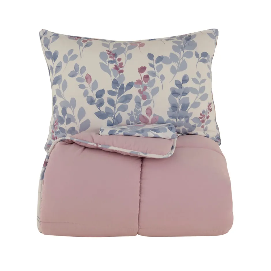 Karaca Bettwäsche-Leaf Multicolor Doppelbett Komforter Set 200x200+2x50x70 Multıfarben