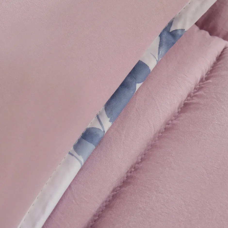 Karaca Bettwäsche-Leaf Multicolor Einzelbett Komforter Set 155x220+50x70 Multıfarben