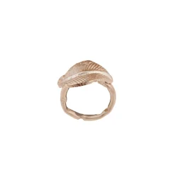 Karaca Serviette & Serviettenhalter-Leaf 2-teiliges Serviettenring Gold