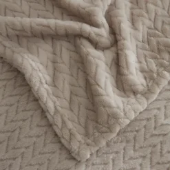 Karaca Decken-Leaves Graue Doppelbettdecke 200x220 Açık Gri