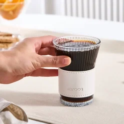 Karaca Wasserglas|Gläser-Sets-Leder Cool Touch Latte Glas 210 Ml Perlmutt Perlesent