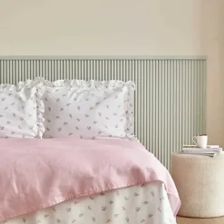 Karaca Tagesdecke Set-Lidya Bettwäsche-Set aus 100 % Baumwolle, Doppelbett, Rosa