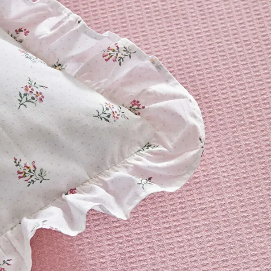 Karaca Tagesdecke Set-Lidya Bettwäsche-Set aus 100 % Baumwolle, Doppelbett, Rosa