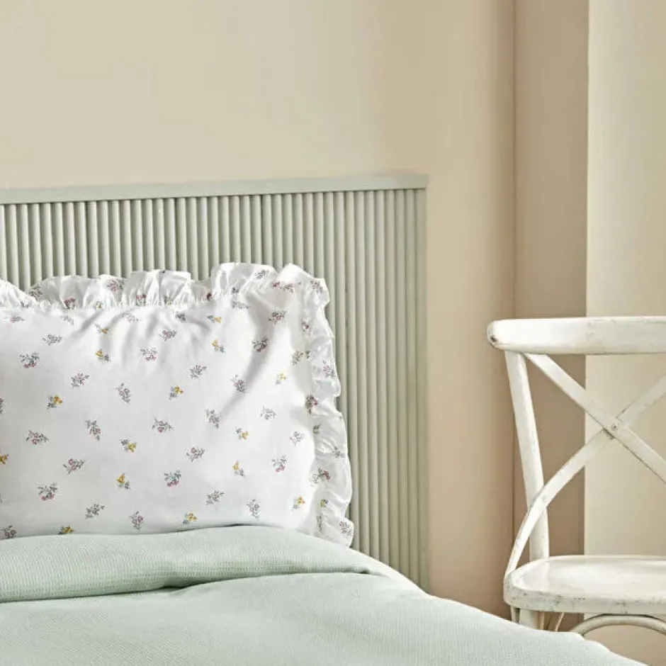 Karaca Badematten|Tagesdecke Set-Lidya Bettwäsche-Set aus 100 % Baumwolle, Einzelbett, Grün