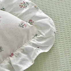 Karaca Badematten|Tagesdecke Set-Lidya Bettwäsche-Set aus 100 % Baumwolle, Einzelbett, Grün