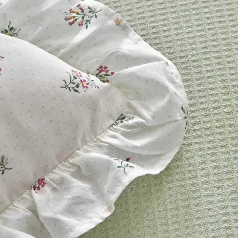 Karaca Badematten|Tagesdecke Set-Lidya Bettwäsche-Set aus 100 % Baumwolle, Einzelbett, Grün