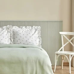 Karaca Badematten|Tagesdecke Set-Lidya Bettwäsche-Set aus 100 % Baumwolle, Einzelbett, Grün