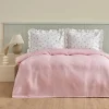 Karaca Badematten|Tagesdecke Set-Lidya Bettwäsche-Set aus 100 % Baumwolle, Einzelbett, Rosa