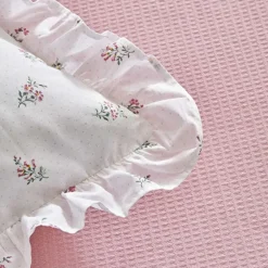 Karaca Badematten|Tagesdecke Set-Lidya Bettwäsche-Set aus 100 % Baumwolle, Einzelbett, Rosa