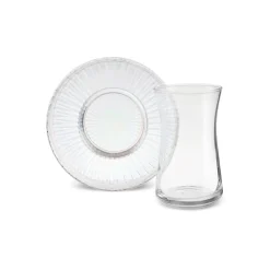 Karaca Mokka & Espressotassen Set-Lily 12-teiliges Türkisches Teeset für 6 Personen, 170 ml, Luster